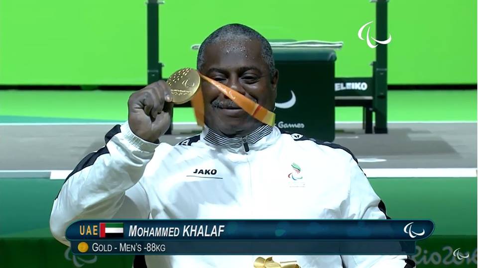 محمد خميس الامارات الميدالية الذهبية رفع الأثقال وزن 88كغ